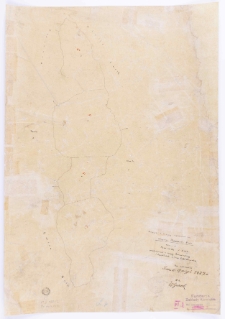 Kopja z mapy katastralnej obrębu Prowent Bnin. Mapa 2 [...] przekopiował z mapy katastralnej T. Szczebliński [...]
