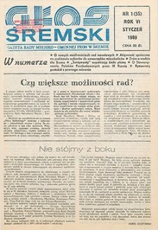 Głos Śremski 1989.01 R.6 Nr1(55)