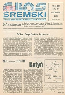 Głos Śremski 1989.04 R.6 Nr4(58)