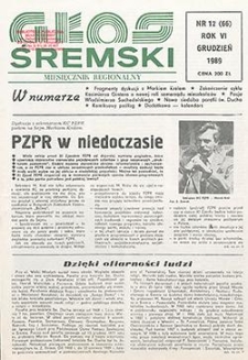 Głos Śremski 1989.12 R.6 Nr12(66)