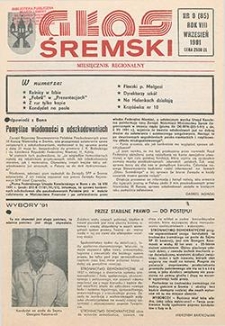Głos Śremski 1991.09 R.8 Nr9(85)