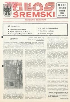 Głos Śremski 1991.11 R.8 Nr11(87)