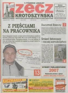 Rzecz Krotoszyńska 2007.10.02 Nr40(652)