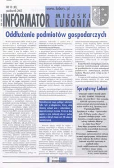 Informator Miejski Lubonia 2002.10 Nr10(40)
