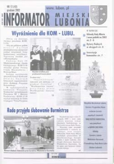 Informator Miejski Lubonia 2002.12 Nr12(42)