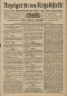 Anzeiger für den Netzedistrikt Kreis- und Wochenblatt für Kreis und Stadt Czarnikau 1910.09.06 Jg.58 Nr106