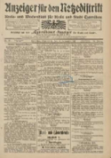 Anzeiger f&uuml;r den Netzedistrikt Kreis- und Wochenblatt f&uuml;r Kreis und Stadt Czarnikau 1910.09.15 Jg.58 Nr110