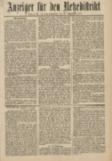 Anzeiger f&uuml;r den Netzedistrikt Kreis- und Wochenblatt f&uuml;r Kreis und Stadt Czarnikau 1910.09.24 Jg.58 Nr114
