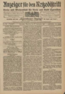Anzeiger für den Netzedistrikt Kreis- und Wochenblatt für Kreis und Stadt Czarnikau 1910.09.27 Jg.58 Nr115