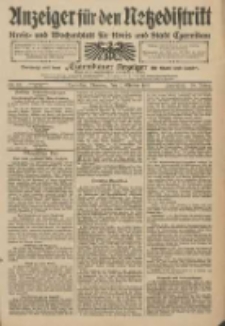 Anzeiger für den Netzedistrikt Kreis- und Wochenblatt für Kreis und Stadt Czarnikau 1910.10.11 Jg.58 Nr121