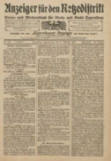 Anzeiger für den Netzedistrikt Kreis- und Wochenblatt für Kreis und Stadt Czarnikau 1910.10.15 Jg.58 Nr123