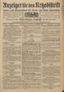 Anzeiger f&uuml;r den Netzedistrikt Kreis- und Wochenblatt f&uuml;r Kreis und Stadt Czarnikau 1910.10.18 Jg.58 Nr124