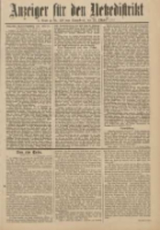 Anzeiger für den Netzedistrikt Kreis- und Wochenblatt für Kreis und Stadt Czarnikau 1910.10.22 Jg.58 Nr126