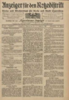 Anzeiger f&uuml;r den Netzedistrikt Kreis- und Wochenblatt f&uuml;r Kreis und Stadt Czarnikau 1910.11.03 Jg.58 Nr131