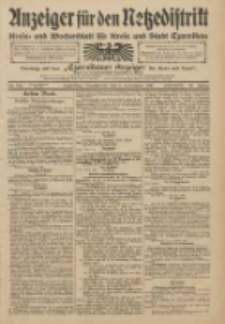 Anzeiger f&uuml;r den Netzedistrikt Kreis- und Wochenblatt f&uuml;r Kreis und Stadt Czarnikau 1910.11.05 Jg.58 Nr132
