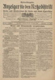 Anzeiger f&uuml;r den Netzedistrikt Kreis- und Wochenblatt f&uuml;r Kreis und Stadt Czarnikau 1910.11.15 Jg.58 Nr137