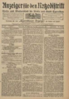 Anzeiger f&uuml;r den Netzedistrikt Kreis- und Wochenblatt f&uuml;r Kreis und Stadt Czarnikau 1910.11.24 Jg.58 Nr140