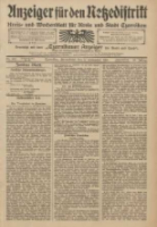 Anzeiger f&uuml;r den Netzedistrikt Kreis- und Wochenblatt f&uuml;r Kreis und Stadt Czarnikau 1910.11.05 Jg.58 Nr132
