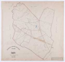 Fundacja "Zakłady K&oacute;rnickie". Folwark Gądki. Kopia z mapy katastralnej