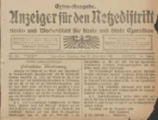 Anzeiger f&uuml;r den Netzedistrikt Kreis- und Wochenblatt f&uuml;r Kreis und Stadt Czarnikau 1910.12.27 Jg.58 Nr154