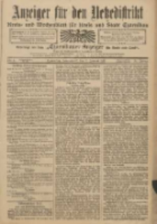 Anzeiger f&uuml;r den Netzedistrikt Kreis- und Wochenblatt f&uuml;r Kreis und Stadt Czarnikau 1911.01.07 Jg.59 Nr4