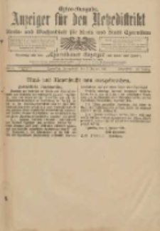 Anzeiger f&uuml;r den Netzedistrikt Kreis- und Wochenblatt f&uuml;r Kreis und Stadt Czarnikau 1911.01.07 Jg.59 Nr5