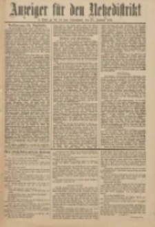 Anzeiger f&uuml;r den Netzedistrikt Kreis- und Wochenblatt f&uuml;r Kreis und Stadt Czarnikau 1911.01.21 Jg.59 Nr10