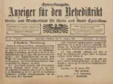 Anzeiger f&uuml;r den Netzedistrikt Kreis- und Wochenblatt f&uuml;r Kreis und Stadt Czarnikau 1911.01.23 Jg.59 Nr11