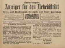 Anzeiger für den Netzedistrikt Kreis- und Wochenblatt für Kreis und Stadt Czarnikau 1911.01.23 Jg.59 Nr11