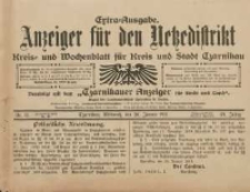 Anzeiger f&uuml;r den Netzedistrikt Kreis- und Wochenblatt f&uuml;r Kreis und Stadt Czarnikau 1911.01.26 Jg.59 Nr12