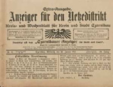 Anzeiger für den Netzedistrikt Kreis- und Wochenblatt für Kreis und Stadt Czarnikau 1911.01.26 Jg.59 Nr12