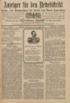 Anzeiger f&uuml;r den Netzedistrikt Kreis- und Wochenblatt f&uuml;r Kreis und Stadt Czarnikau 1911.01.28 Jg.59 Nr13