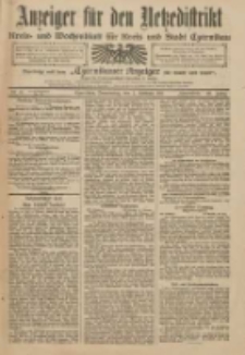 Anzeiger f&uuml;r den Netzedistrikt Kreis- und Wochenblatt f&uuml;r Kreis und Stadt Czarnikau 1911.02.02 Jg.59 Nr77