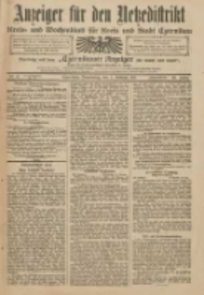 Anzeiger für den Netzedistrikt Kreis- und Wochenblatt für Kreis und Stadt Czarnikau 1911.02.02 Jg.59 Nr77