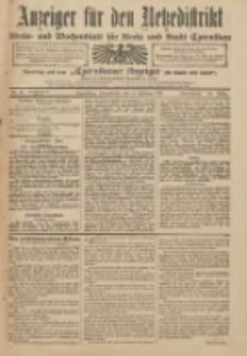 Anzeiger für den Netzedistrikt Kreis- und Wochenblatt für Kreis und Stadt Czarnikau 1911.02.04 Jg.59 Nr16