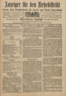 Anzeiger für den Netzedistrikt Kreis- und Wochenblatt für Kreis und Stadt Czarnikau 1911.02.07 Jg.59 Nr17