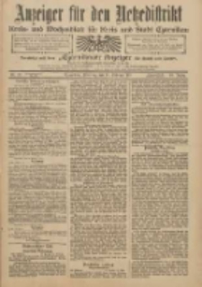 Anzeiger f&uuml;r den Netzedistrikt Kreis- und Wochenblatt f&uuml;r Kreis und Stadt Czarnikau 1911.02.14 Jg.59 Nr20