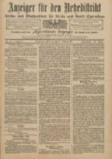 Anzeiger für den Netzedistrikt Kreis- und Wochenblatt für Kreis und Stadt Czarnikau 1911.02.14 Jg.59 Nr20