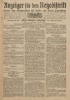 Anzeiger für den Netzedistrikt Kreis- und Wochenblatt für Kreis und Stadt Czarnikau 1911.02.21 Jg.59 Nr22