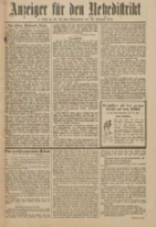 Anzeiger f&uuml;r den Netzedistrikt Kreis- und Wochenblatt f&uuml;r Kreis und Stadt Czarnikau 1911.02.18 Jg.59 Nr22