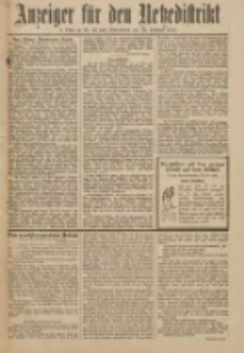 Anzeiger für den Netzedistrikt Kreis- und Wochenblatt für Kreis und Stadt Czarnikau 1911.02.18 Jg.59 Nr22