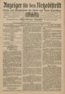 Anzeiger f&uuml;r den Netzedistrikt Kreis- und Wochenblatt f&uuml;r Kreis und Stadt Czarnikau 1911.02.21 Jg.59 Nr23