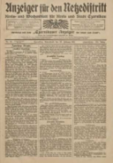 Anzeiger für den Netzedistrikt Kreis- und Wochenblatt für Kreis und Stadt Czarnikau 1911.02.25 Jg.59 Nr25