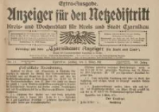 Anzeiger für den Netzedistrikt Kreis- und Wochenblatt für Kreis und Stadt Czarnikau 1911.03.03 Jg.59 Nr28