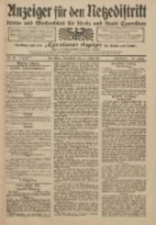 Anzeiger f&uuml;r den Netzedistrikt Kreis- und Wochenblatt f&uuml;r Kreis und Stadt Czarnikau 1911.03.04 Jg.59 Nr28