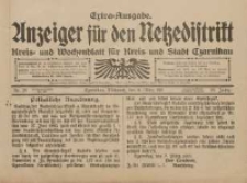 Anzeiger f&uuml;r den Netzedistrikt Kreis- und Wochenblatt f&uuml;r Kreis und Stadt Czarnikau 1911.03.08 Jg.59 Nr29