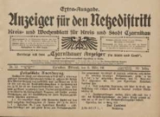 Anzeiger für den Netzedistrikt Kreis- und Wochenblatt für Kreis und Stadt Czarnikau 1911.03.15 Jg.59 Nr33