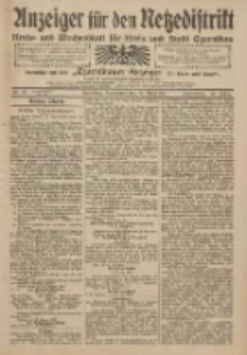 Anzeiger f&uuml;r den Netzedistrikt Kreis- und Wochenblatt f&uuml;r Kreis und Stadt Czarnikau 1911.03.18 Jg.59 Nr34