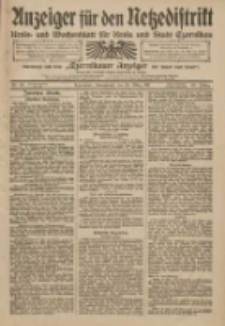 Anzeiger f&uuml;r den Netzedistrikt Kreis- und Wochenblatt f&uuml;r Kreis und Stadt Czarnikau 1911.03.18 Jg.59 Nr34