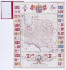 Mapa Polski za panowania króla Jana Sobieskiego wydana w dwóchsetną rocznicę odsieczy Wiednia przez J.Szpetkowskiego.
